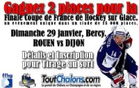 Finale Coupe de France Hockey sur Glace. Du 24 au 25 janvier 2012 à Châlons-en-Champagne. Marne. 